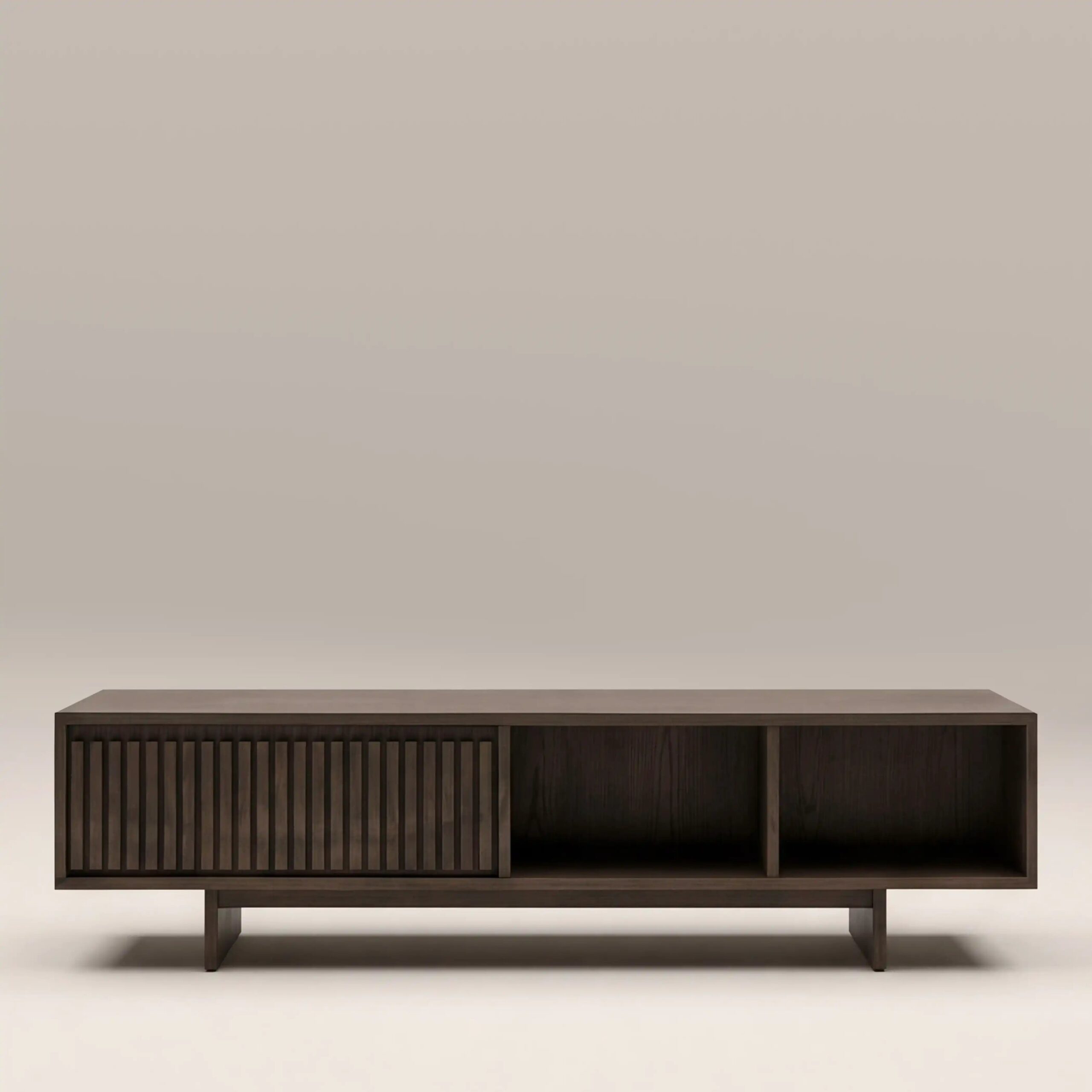 Tampere Rectangle Wooden Storage Coffee Table | Dark Walnut
