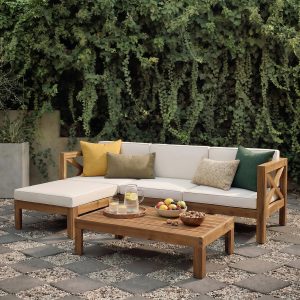 ALCOVE LSHAPE SOFA SET, BEIGE