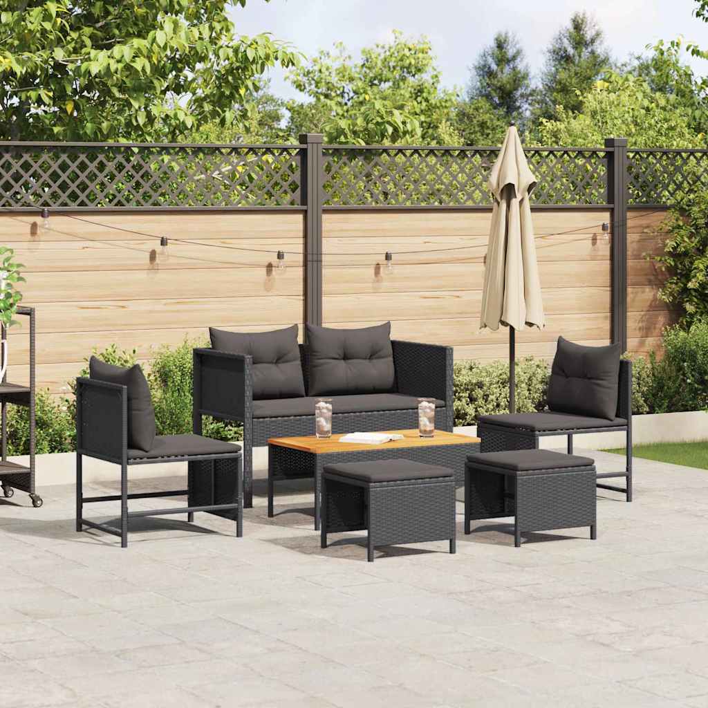 Garden Sofa Set 6 pcs Poly Rattan Garden Sofa Set 6