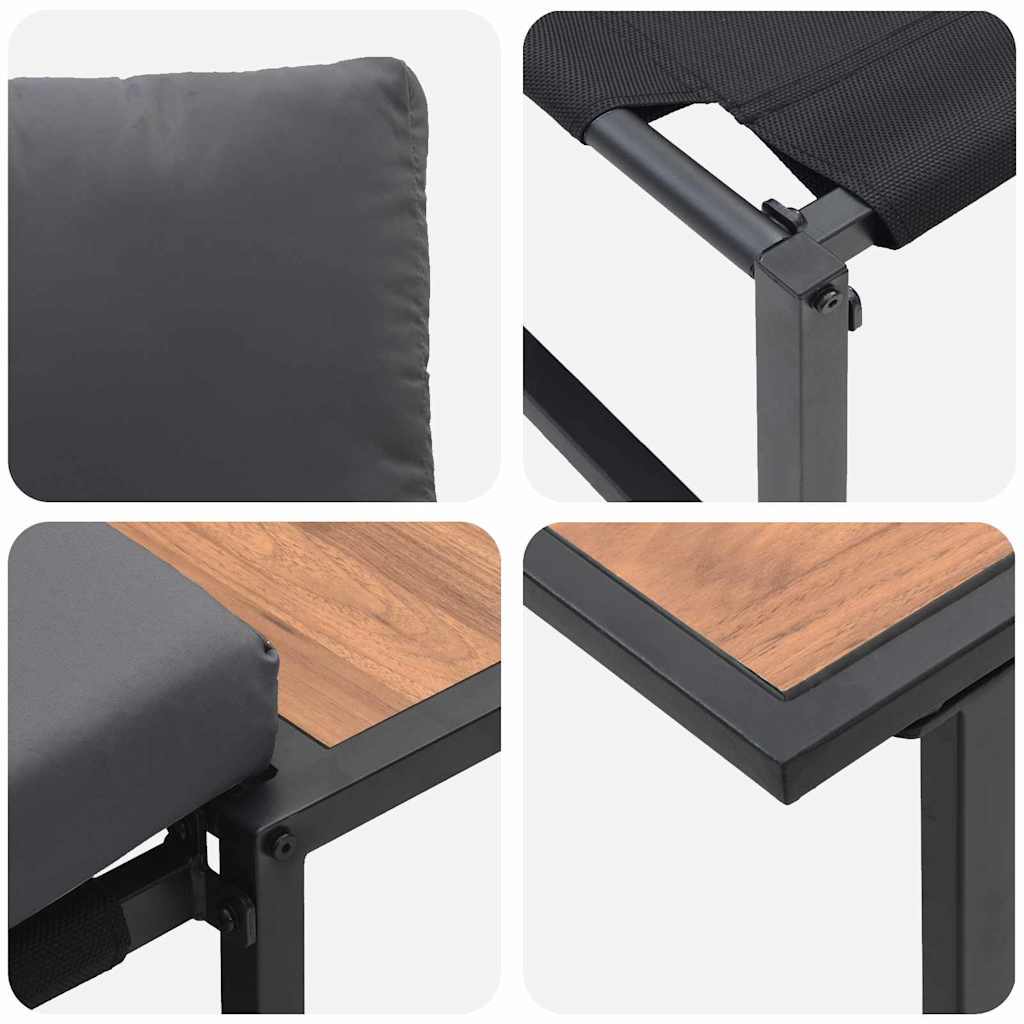 Garden Sofa Set 2 pcs Anthracite Garden Sofa Set 2