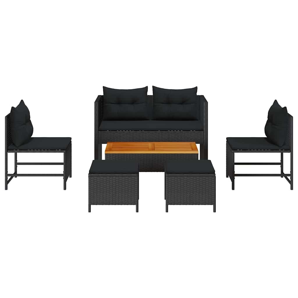 Garden Sofa Set 6 pcs Poly Rattan Garden Sofa Set 6